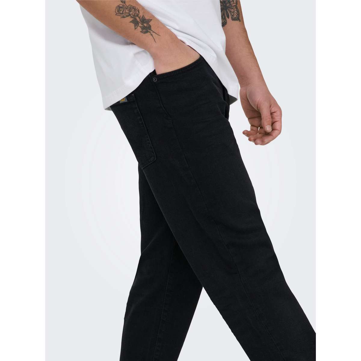 ONLY & SONS MEN΄S WEFT REGULAR FIT COTTON JAX TAI DENIM 22036821 BLACK